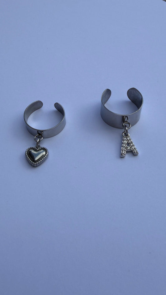 Bague charms à personnaliser - Argent