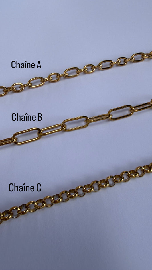 Collier charms à personnaliser - Or