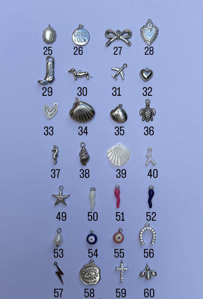 Bague charms à personnaliser - Argent
